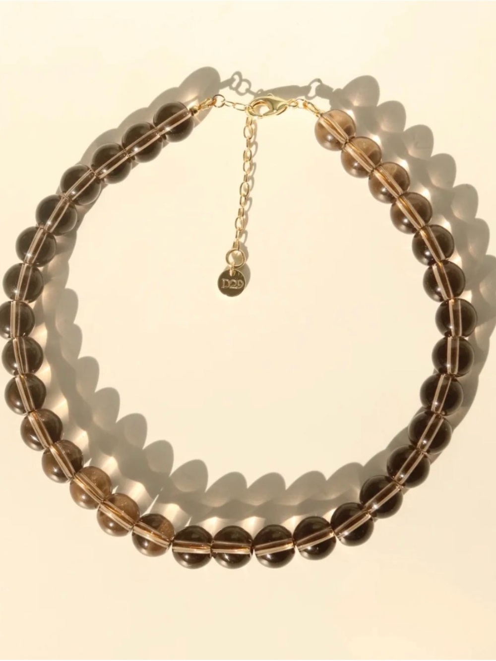 Sohnos Necklace D29 brand new crafted with Smoky Quartz